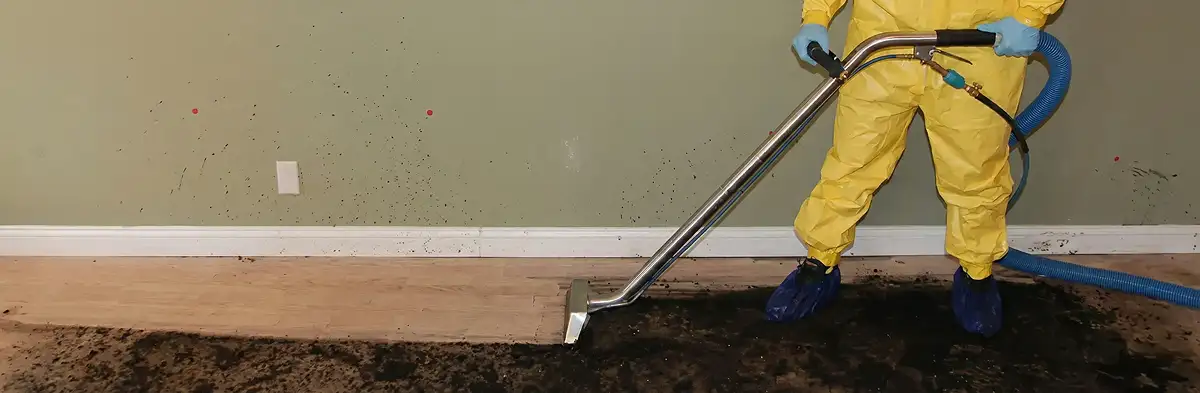 sewage removal service performing deep cleaning and extraction of sewage from an indoor area in Detroit, MI